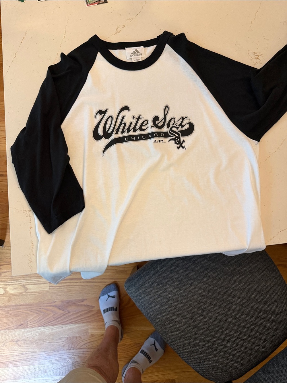 Chicago White Sox Adidas 3/4 length sleeve shirt